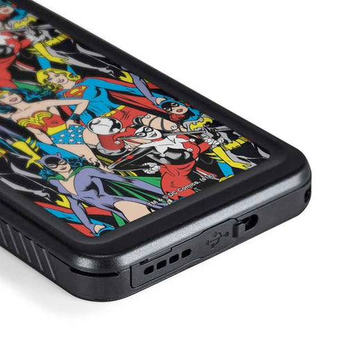 DC Comics Wonder Woman DC Bombshells Characters Pattern Galaxy S24 Plus Waterproof Case