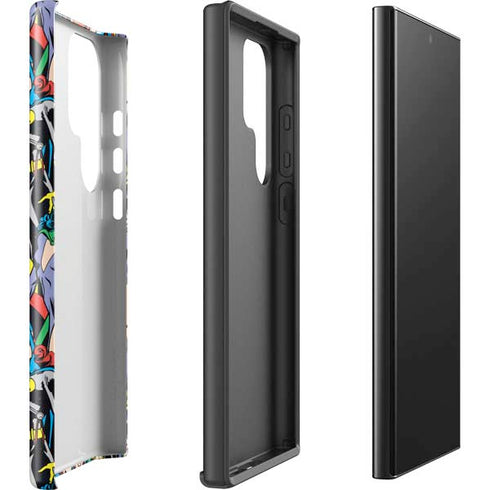 DC Comics Wonder Woman DC Bombshells Characters Pattern Galaxy S25 Ultra Impact Case