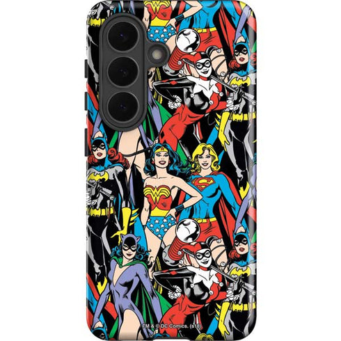 DC Comics Wonder Woman DC Bombshells Characters Pattern Galaxy S26 Impact Case