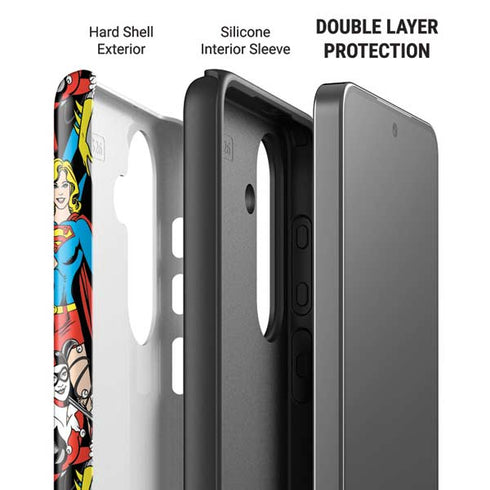 DC Comics Wonder Woman DC Bombshells Characters Pattern Galaxy S26 Impact Case