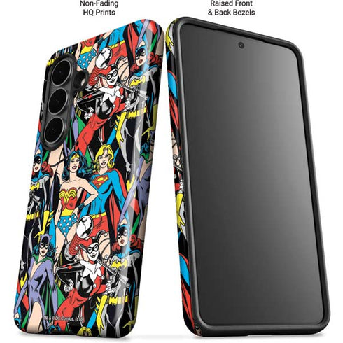 DC Comics Wonder Woman DC Bombshells Characters Pattern Galaxy S26 Impact Case