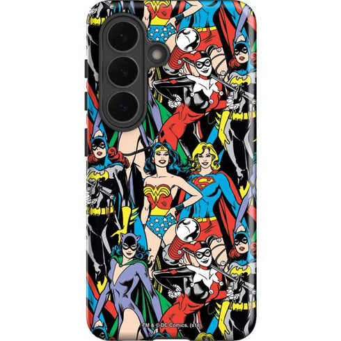 DC Comics Wonder Woman DC Bombshells Characters Pattern Galaxy S26 Plus Impact Case