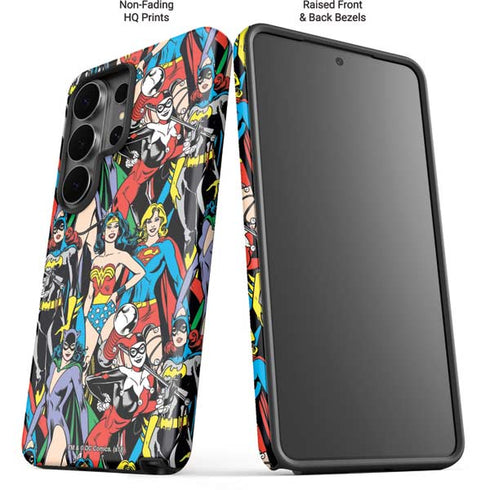 DC Comics Wonder Woman DC Bombshells Characters Pattern Galaxy S26 Ultra Impact Case