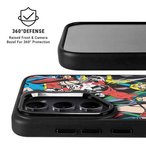 DC Comics Wonder Woman DC Bombshells Characters Pattern Galaxy S26 Ultra Kickstand Case