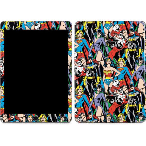 DC Comics Wonder Woman DC Bombshells Characters Pattern iPad Skins