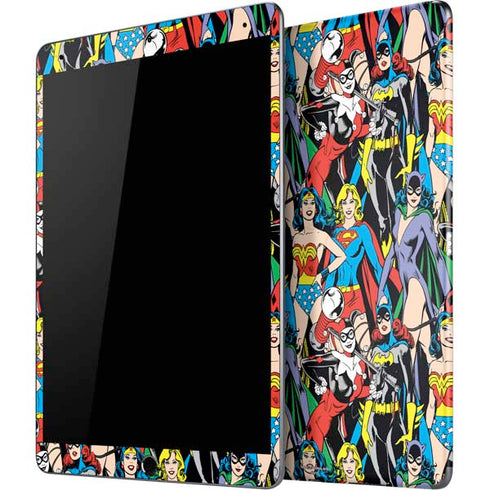 DC Comics Wonder Woman DC Bombshells Characters Pattern iPad Skins