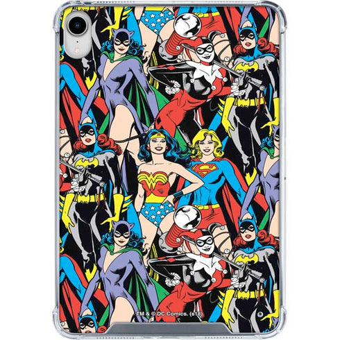 DC Comics Wonder Woman DC Bombshells Characters Pattern iPad 11th Gen (2025) Clear Case