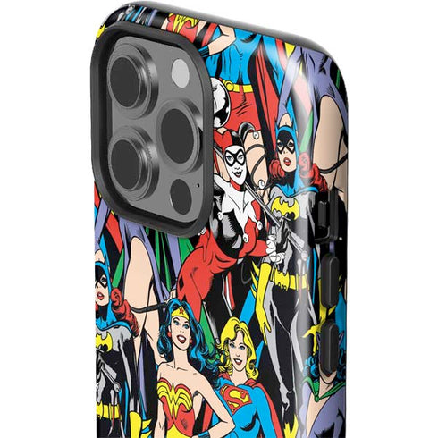 DC Comics Wonder Woman DC Bombshells Characters Pattern iPhone 15 Pro Impact Case