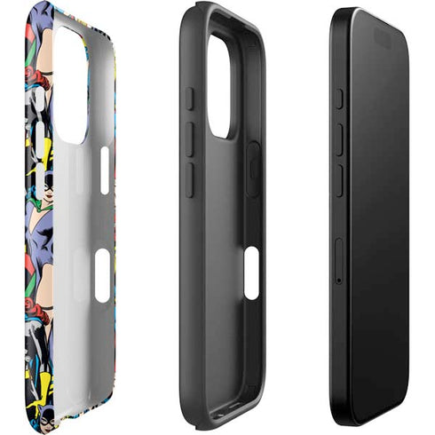 DC Comics Wonder Woman DC Bombshells Characters Pattern iPhone 16 Pro Impact Case