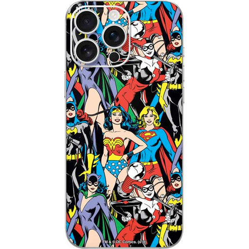 DC Comics Wonder Woman DC Bombshells Characters Pattern iPhone 16 Pro Max Skin