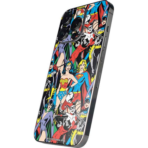 DC Comics Wonder Woman DC Bombshells Characters Pattern iPhone 16 Pro Skin