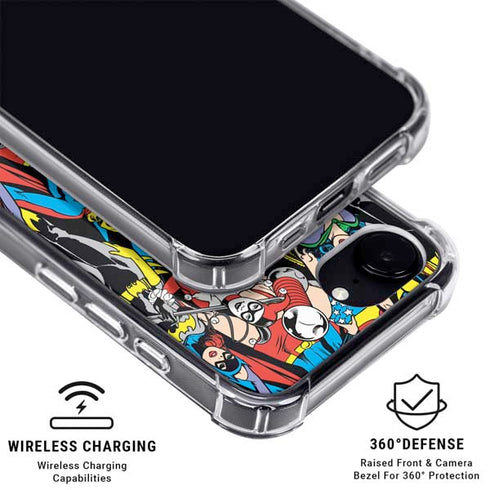 DC Comics Wonder Woman DC Bombshells Characters Pattern iPhone 16e MagSafe Case