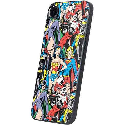 DC Comics Wonder Woman DC Bombshells Characters Pattern iPhone 16e Skin