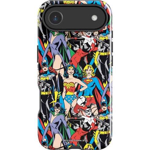DC Comics Wonder Woman DC Bombshells Characters Pattern iPhone 17 Air Impact Case