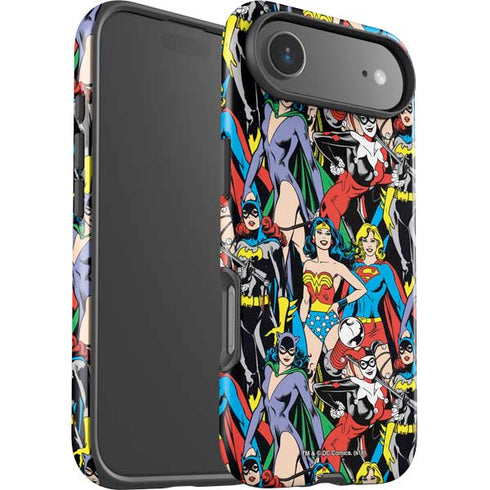 DC Comics Wonder Woman DC Bombshells Characters Pattern iPhone 17 Air Impact Case