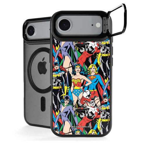 DC Comics Wonder Woman DC Bombshells Characters Pattern iPhone 17 Air Kickstand Case