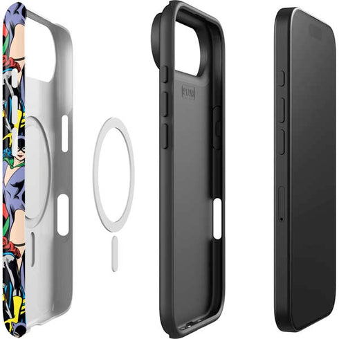 DC Comics Wonder Woman DC Bombshells Characters Pattern iPhone 17 Air Magsafe Impact Case