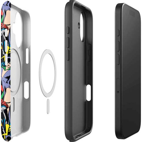 DC Comics Wonder Woman DC Bombshells Characters Pattern iPhone 17 Magsafe Impact Case