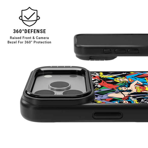 DC Comics Wonder Woman DC Bombshells Characters Pattern iPhone 17 Pro Max Kickstand Case