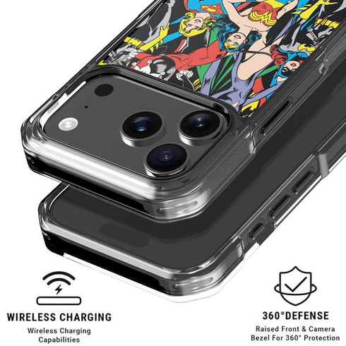 DC Comics Wonder Woman DC Bombshells Characters Pattern iPhone 17 Pro Max MagSafe Case