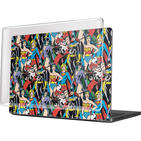 DC Comics Wonder Woman DC Bombshells Characters Pattern MacBook Pro 14in (2021-24) Case plus Skin
