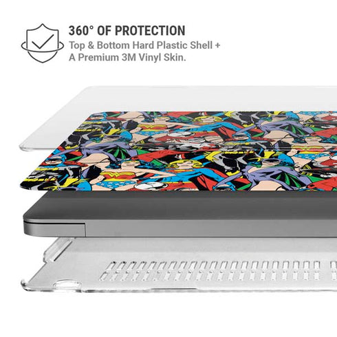DC Comics Wonder Woman DC Bombshells Characters Pattern MacBook Pro 14in (2021-24) Case plus Skin