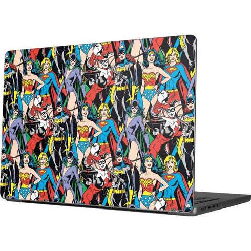 DC Comics Wonder Woman DC Bombshells Characters Pattern Apple MacBook Pro 14-inch Skin