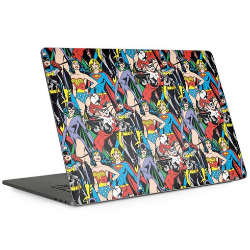 DC Comics Wonder Woman DC Bombshells Characters Pattern MacBook Skins