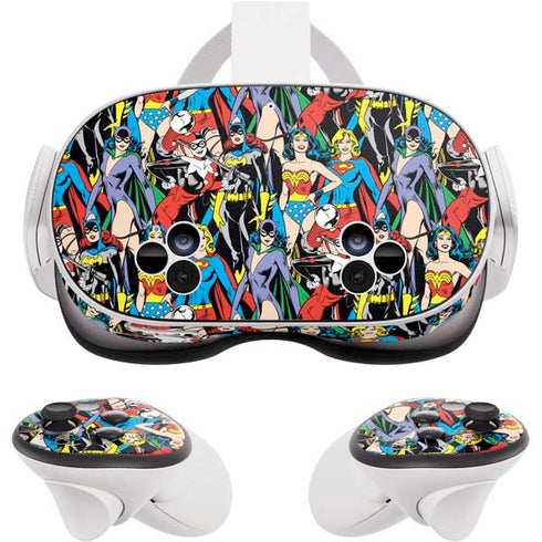 DC Comics Wonder Woman DC Bombshells Characters Pattern Meta Quest 3S Skin