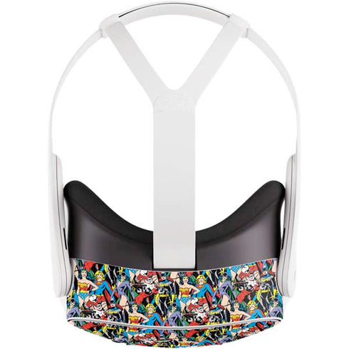 DC Comics Wonder Woman DC Bombshells Characters Pattern Meta Quest 3S Skin