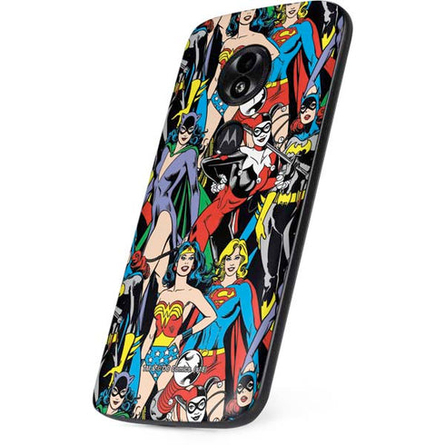 DC Comics Wonder Woman DC Bombshells Characters Pattern Moto E5 Play Skin