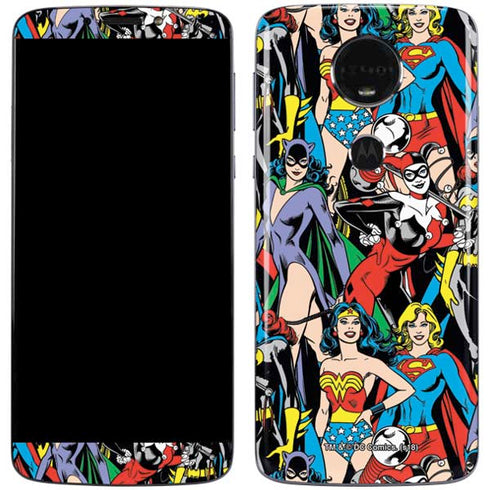 DC Comics Wonder Woman DC Bombshells Characters Pattern Moto E5 Plus Skin
