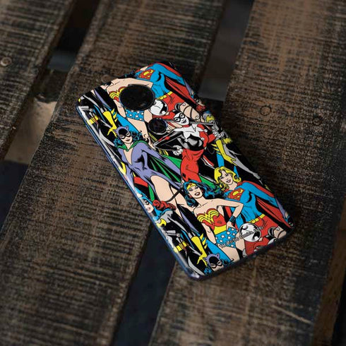DC Comics Wonder Woman DC Bombshells Characters Pattern Moto E5 Plus Skin