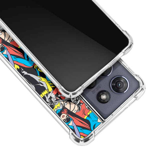 DC Comics Wonder Woman DC Bombshells Characters Pattern Moto G 5G (2025) Clear Case