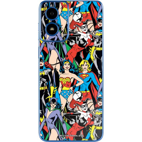DC Comics Wonder Woman DC Bombshells Characters Pattern Moto G Play 4G (2024) Skin