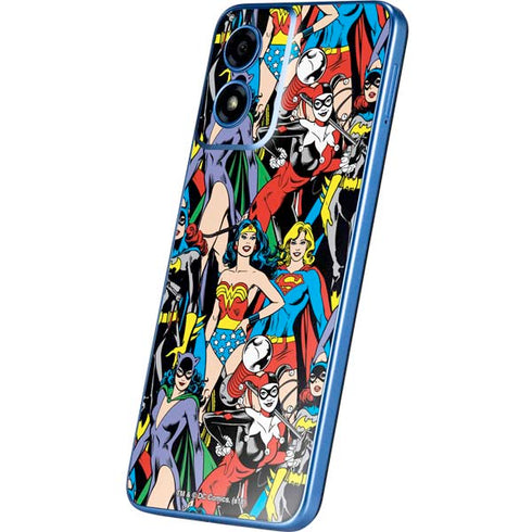 DC Comics Wonder Woman DC Bombshells Characters Pattern Moto G Play 4G (2024) Skin