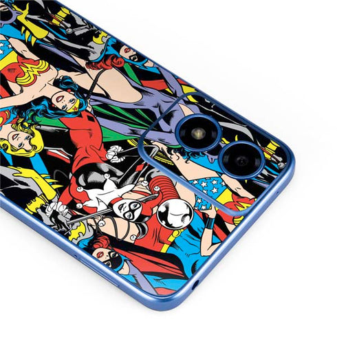 DC Comics Wonder Woman DC Bombshells Characters Pattern Moto G Play 4G (2024) Skin