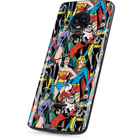 DC Comics Wonder Woman DC Bombshells Characters Pattern Moto G6 Skin