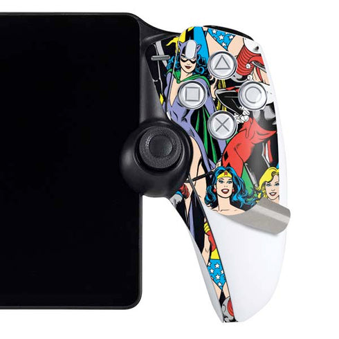 DC Comics Wonder Woman DC Bombshells Characters Pattern PlayStation Portal Remote Player Skin