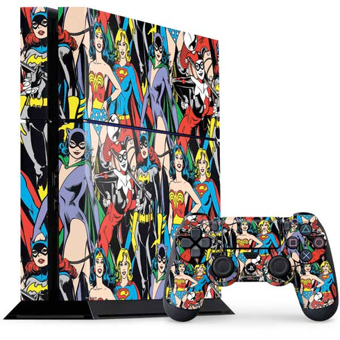 DC Comics Wonder Woman DC Bombshells Characters Pattern PlayStation PS4 Skins