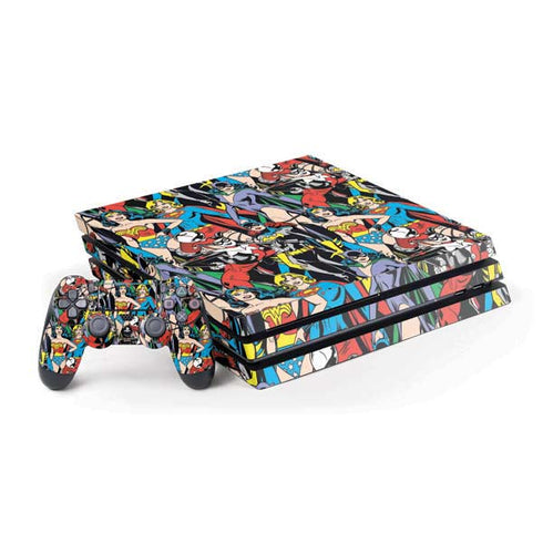 DC Comics Wonder Woman DC Bombshells Characters Pattern PlayStation PS4 Skins