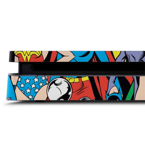 DC Comics Wonder Woman DC Bombshells Characters Pattern PS4 Slim Skin