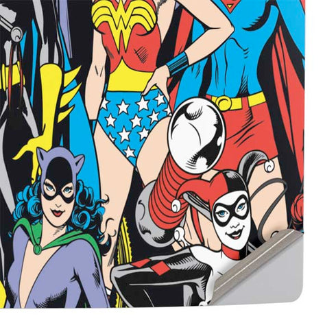 DC Comics Wonder Woman DC Bombshells Characters Pattern PS5 Pro Console Skin