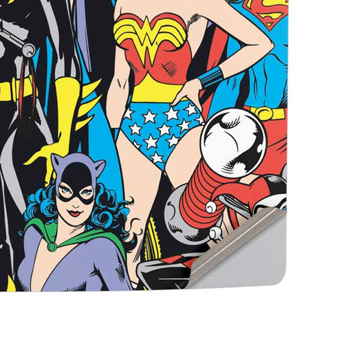 DC Comics Wonder Woman DC Bombshells Characters Pattern PS5 Pro Disk Console Skin