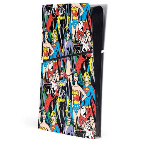 DC Comics Wonder Woman DC Bombshells Characters Pattern PlayStation PS5 Skins