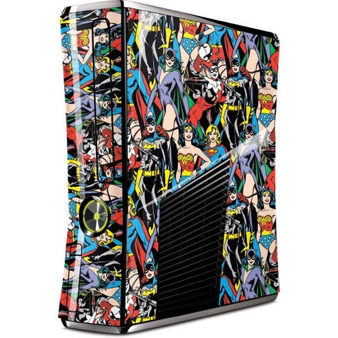 DC Comics Wonder Woman DC Bombshells Characters Pattern Xbox 360 Slim (2010) Skin