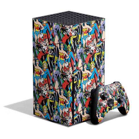 DC Comics Wonder Woman DC Bombshells Characters Pattern Xbox Series X Skins