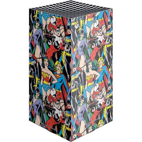 DC Comics Wonder Woman DC Bombshells Characters Pattern XBox Series X Digital Edition Console Skin