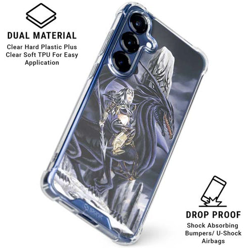 Dead of Winter Dragon and Warriors by Ruth Thompson Galaxy S25 Clear Case