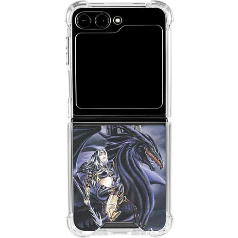 Dead of Winter Dragon and Warriors by Ruth Thompson Galaxy Z Flip6 Clear Case